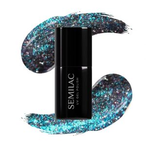 828 Semilac Grey Holo