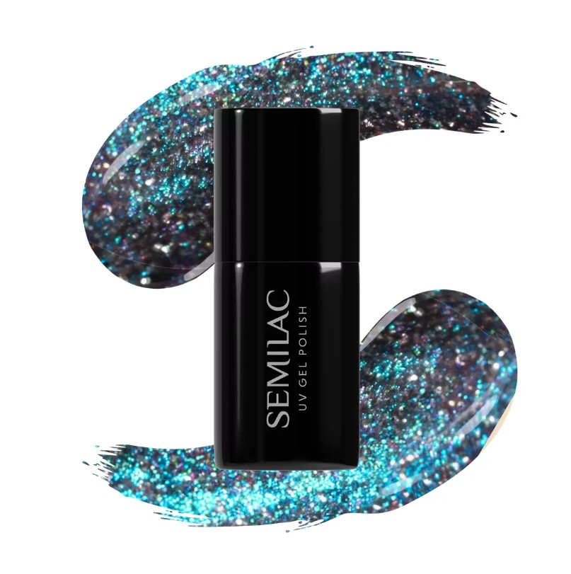 1 828 Semilac Grey Holo